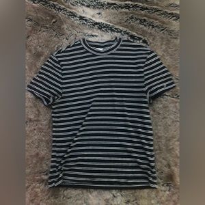 Ardene black and white striped t-shirt.
